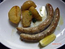 自家製ソーセージとじゃがいものロースト